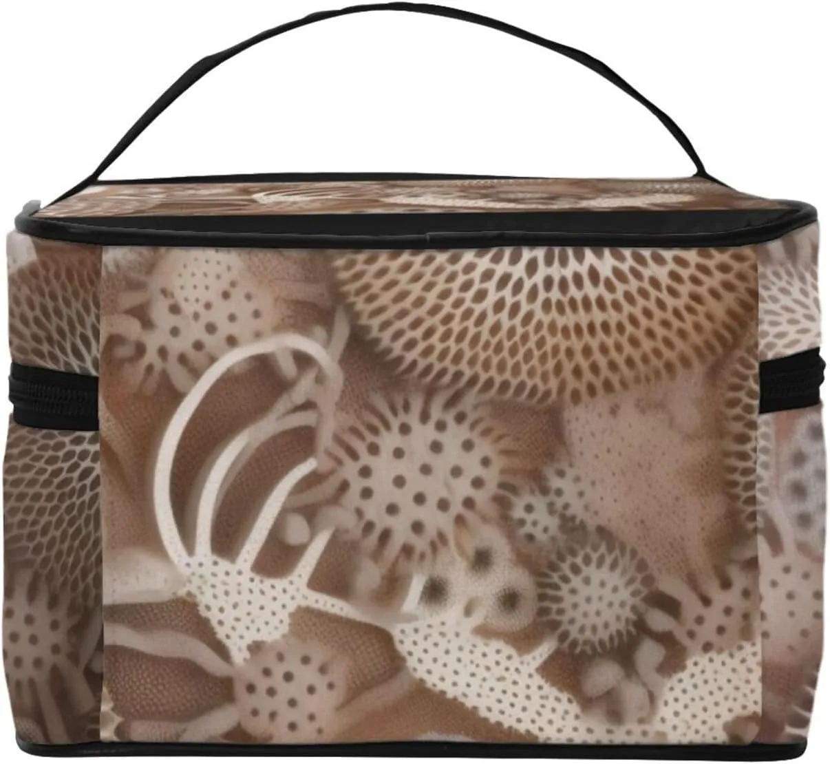 Petoskey Stone Portable Travel Portable Makeup Bag, Petoskey Stone Toiletries Bag, Cute Cosmetic Bags Unisex Daily Necessities Storage Bag