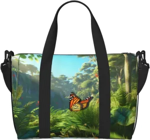 Phayah Grasshopper Butterfly Crossbody Travel Bag Overnighter Duffel Bags Carry On Size Ideal For School Or Overnight Travel Bag