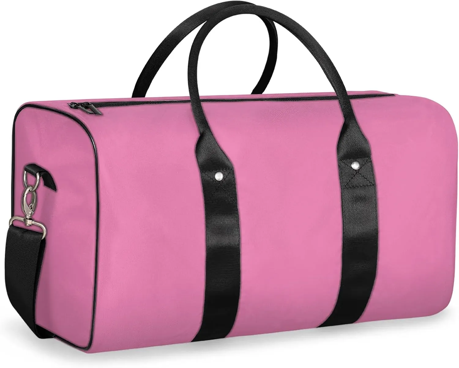 Pink Travel Duffle Bag, Weekender Bags for Women Men, Carry on Overnight Bag Waterproof Gym Bags, Hospital Bag for Labor and Delivery