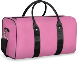 Pink Travel Duffle Bag, Weekender Bags for Women Men, Carry on Overnight Bag Waterproof Gym Bags, Hospital Bag for Labor and Delivery