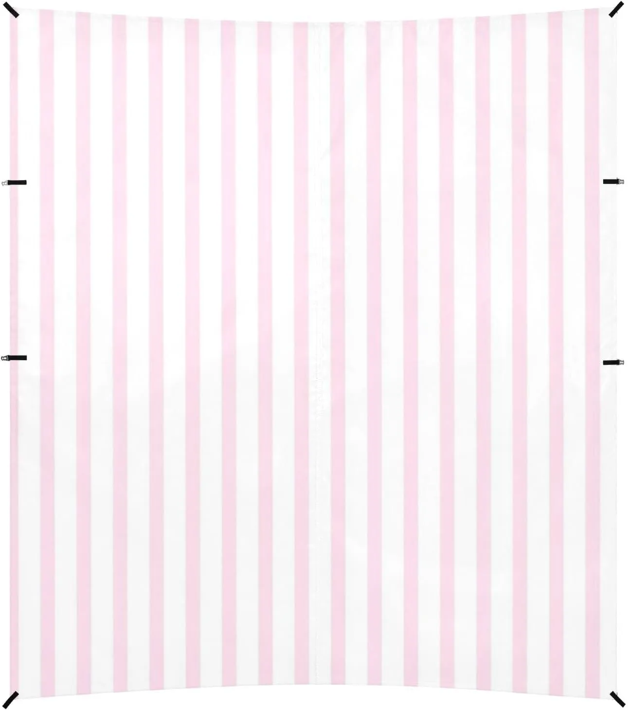 Pink Vertical Stripes Stable Beach Tent UPF50 Lightweight Large Sun Shelter with Sandbags and Shovel for Camping, Picnics, Backyard & Fishing