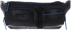 Piquadro Waistpack Linea Blue Square Bum Bag Unisex Leather Blue