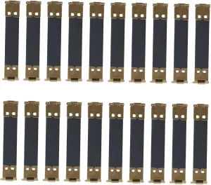 PLAFOPE DIY Hardware Accessories 20pcs Handbag Spring Clip Clasp Purse Closures for Bag Making Bag Handles Internal Flex Frames
