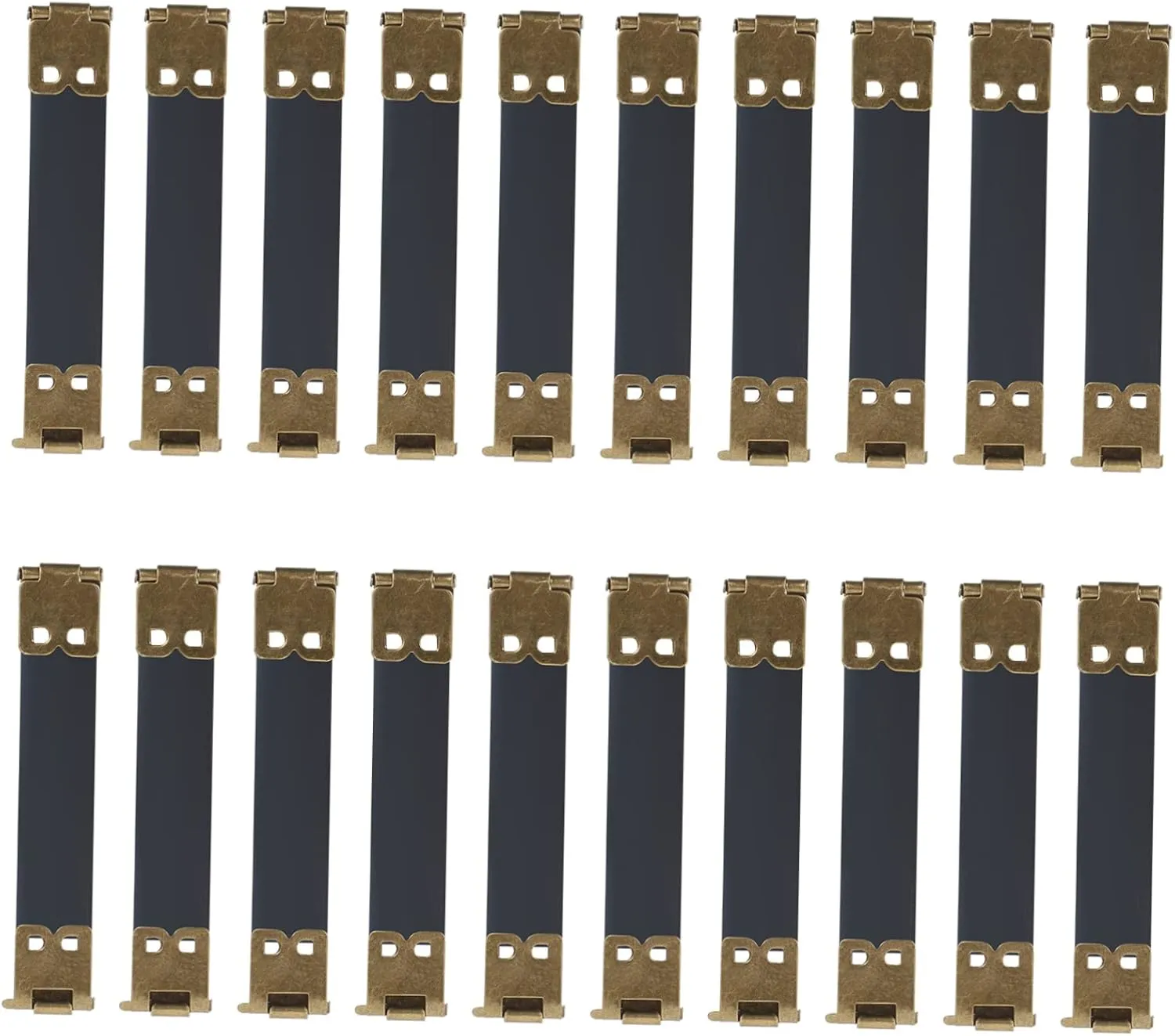 PLAFOPE DIY Hardware Accessories 20pcs Handbag Spring Clip Clasp Purse Closures for Bag Making Bag Handles Internal Flex Frames
