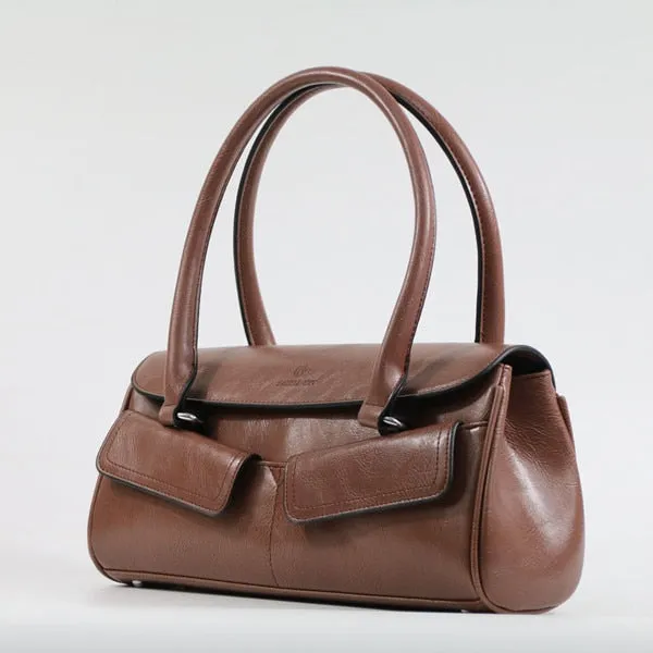 Plaid Stripes Leather Women Bag\Handbags
