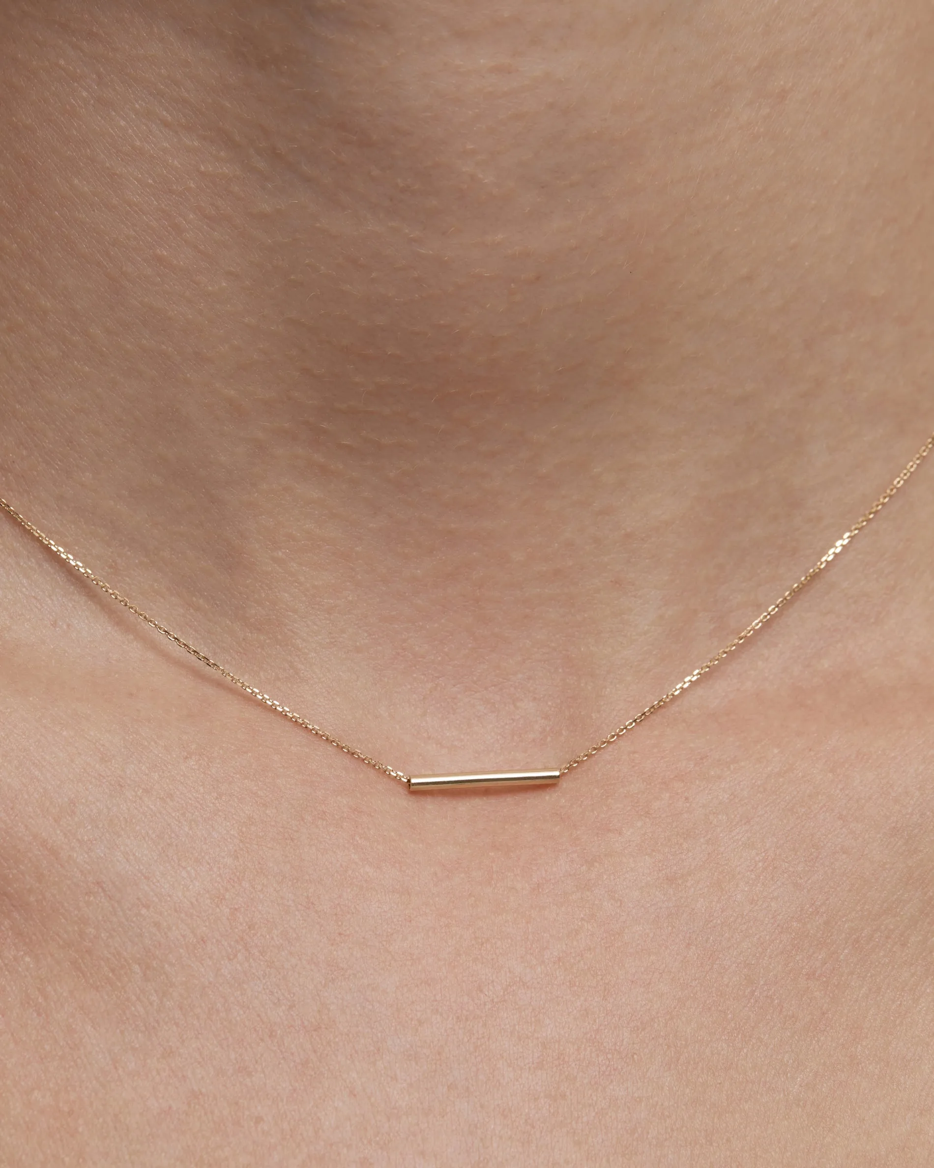 Plain Tube Necklace