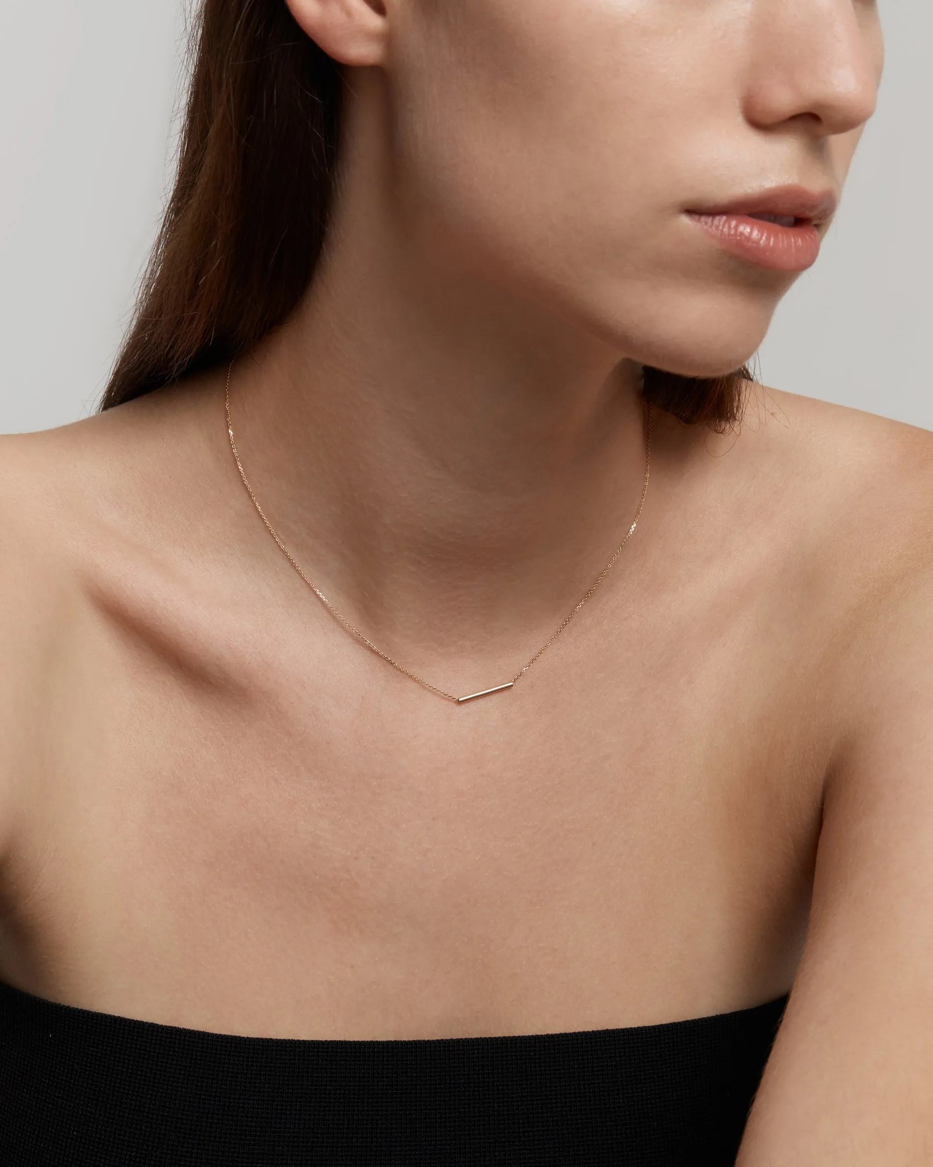 Plain Tube Necklace