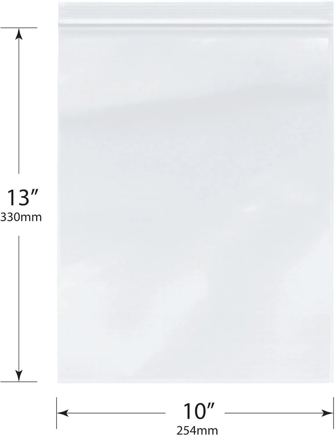 Plymor 10" x 13" (Pack of 200), 4 Mil Heavy Duty Zipper Reclosable Plastic Bags