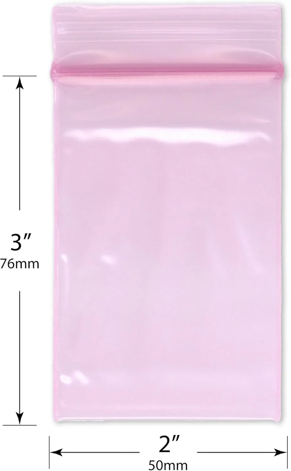 Plymor 2" x 3" (Pack of 200), 4 Mil Heavy Duty Anti-Static Zipper Reclosable Plastic Bags