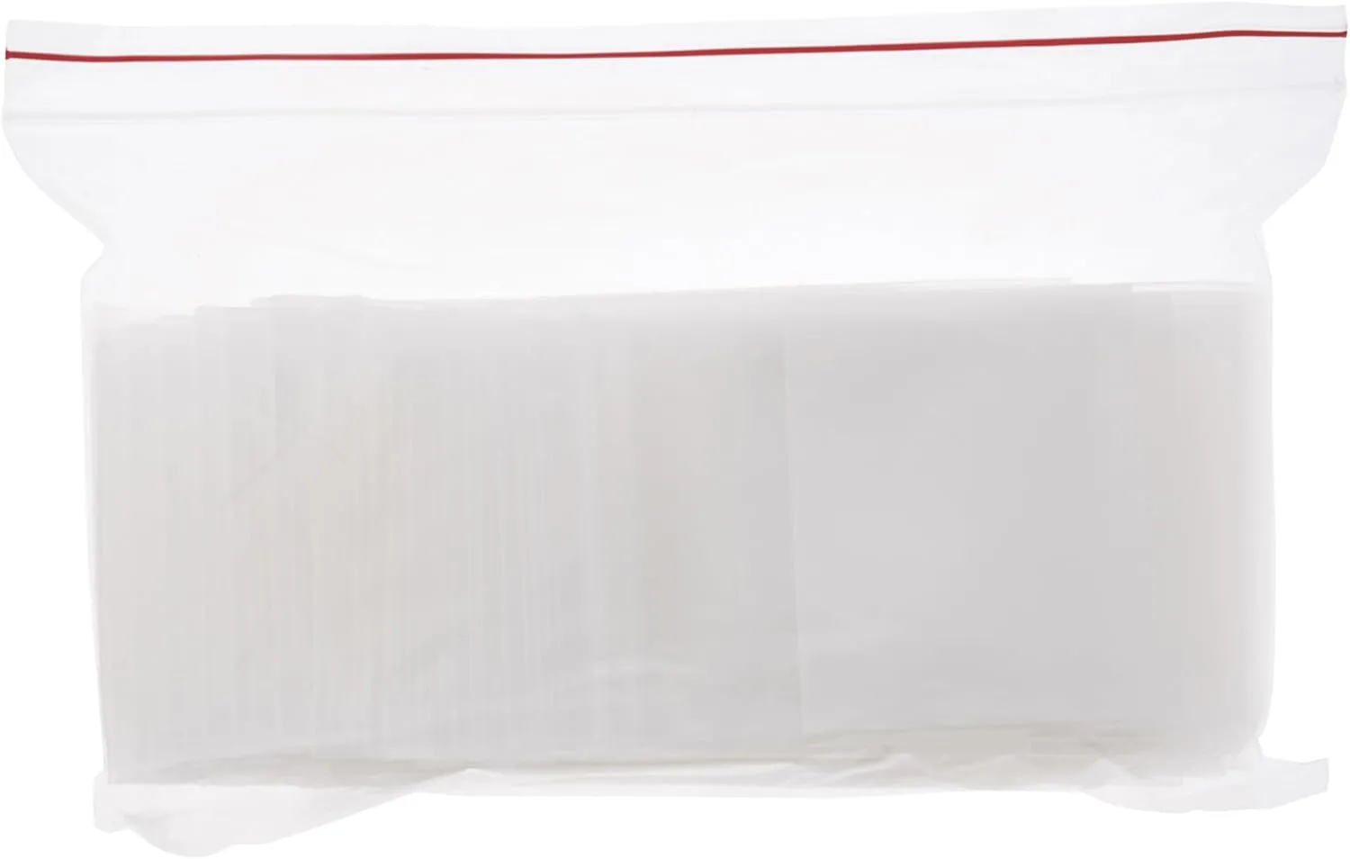 Plymor 3" x 5" (Pack of 100), 6 Mil Industrial Duty White-Block Zipper Reclosable Plastic Bags