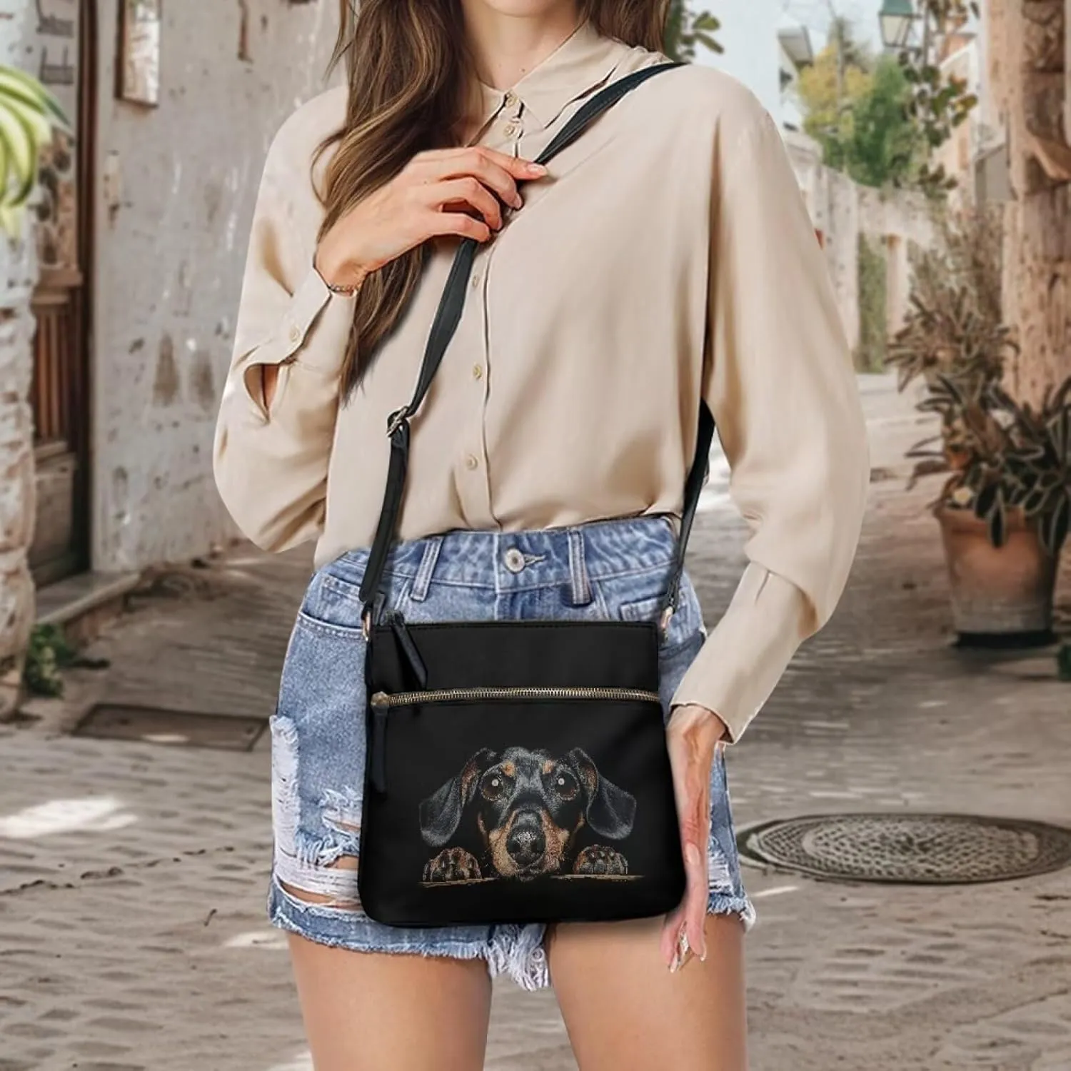 POLERO Womens Crossbody Shoulder Handbag Leather Tote Bags Large Messenger Bag Travel Bags