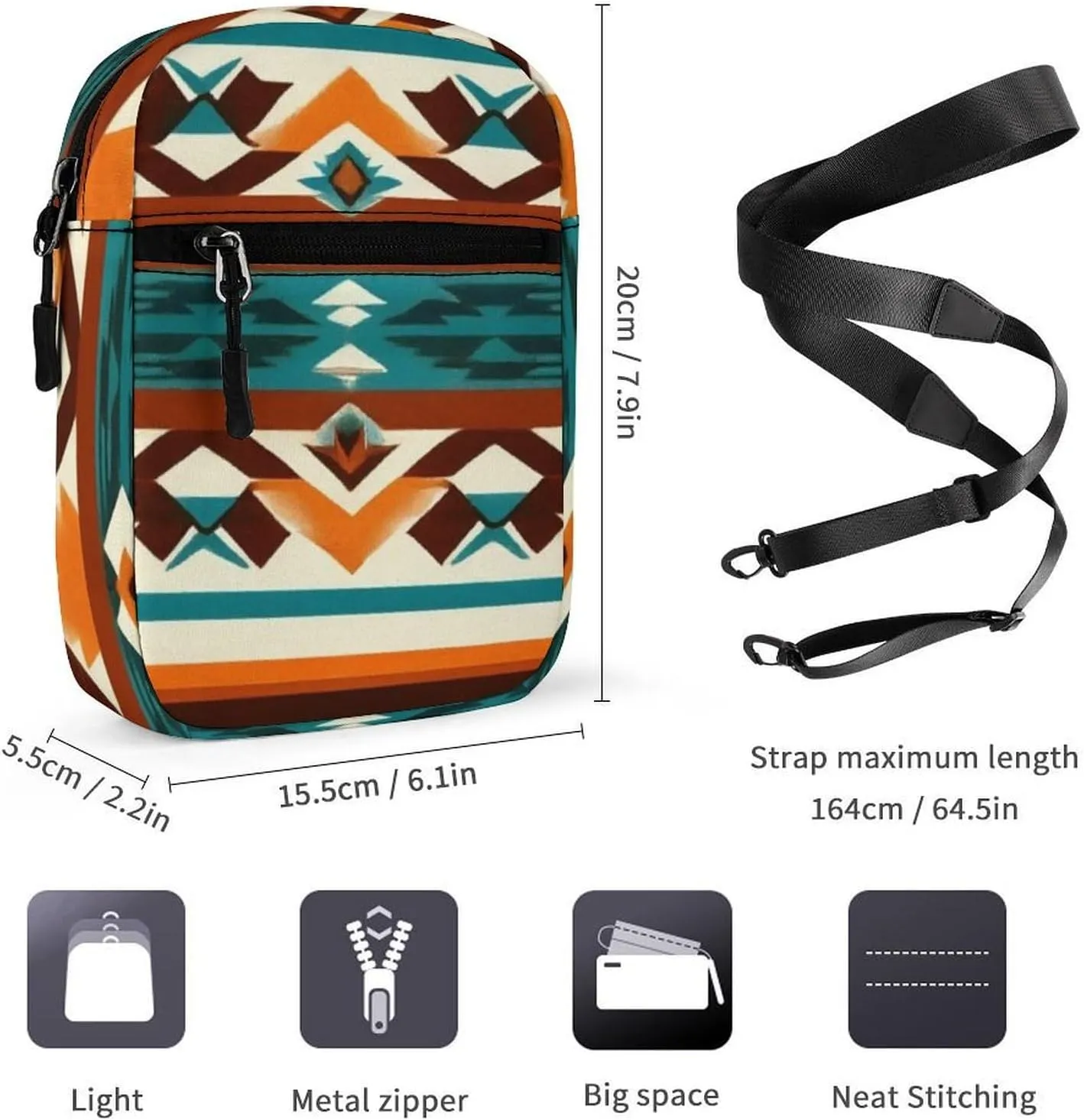Portable Mini Crossbody Bag, Casual Small Travel Pouch Cell Phone Handbags Waterproof Messenger Bags