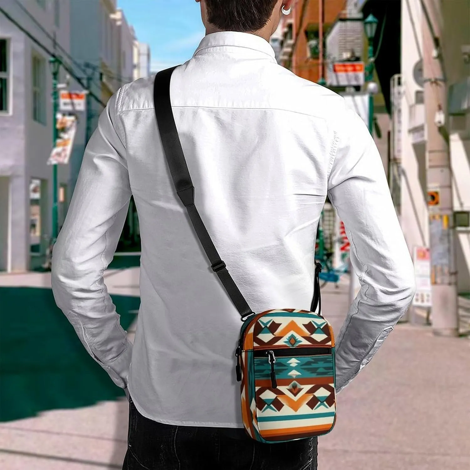 Portable Mini Crossbody Bag, Casual Small Travel Pouch Cell Phone Handbags Waterproof Messenger Bags
