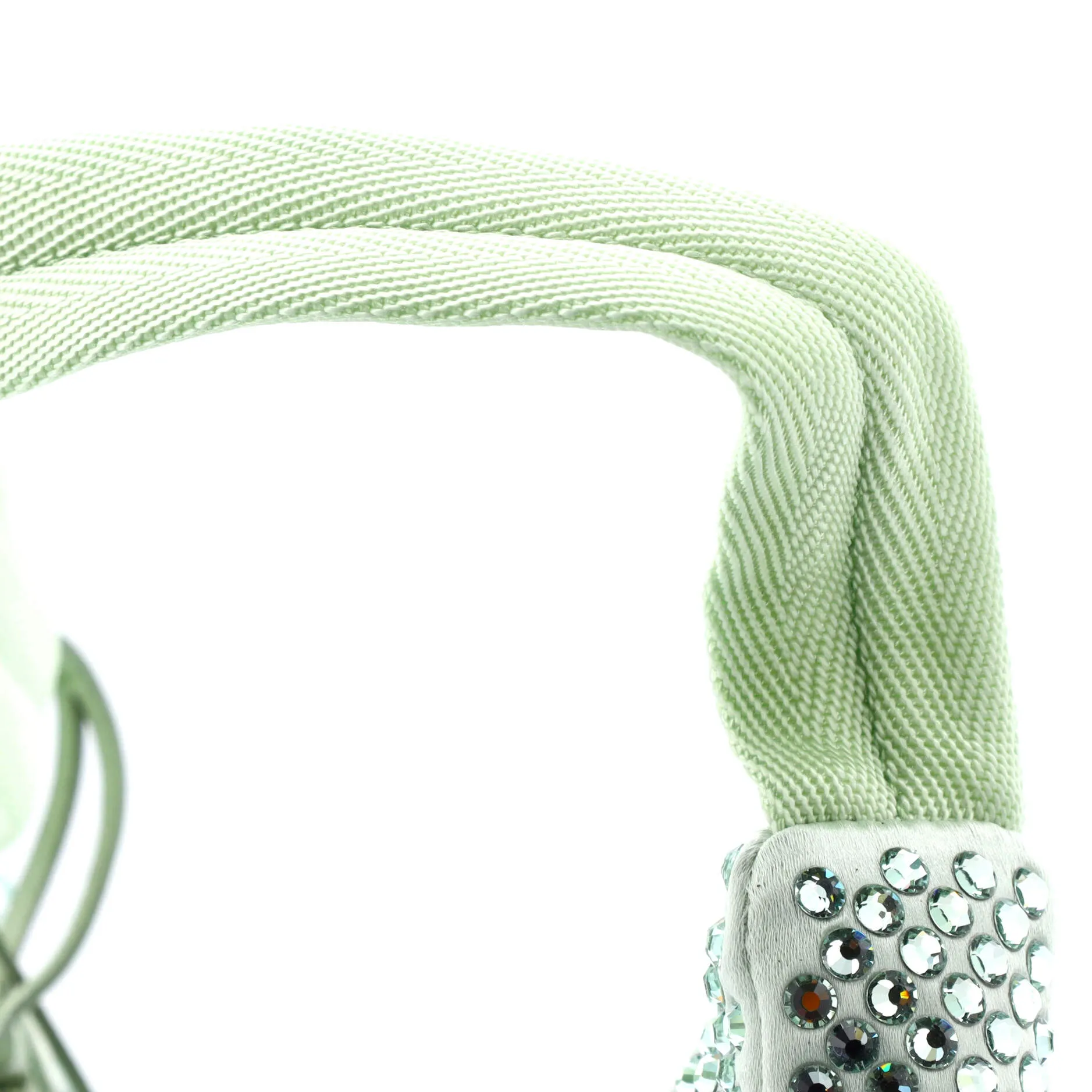 Prada Hobo Crystal Embellished Satin Mini