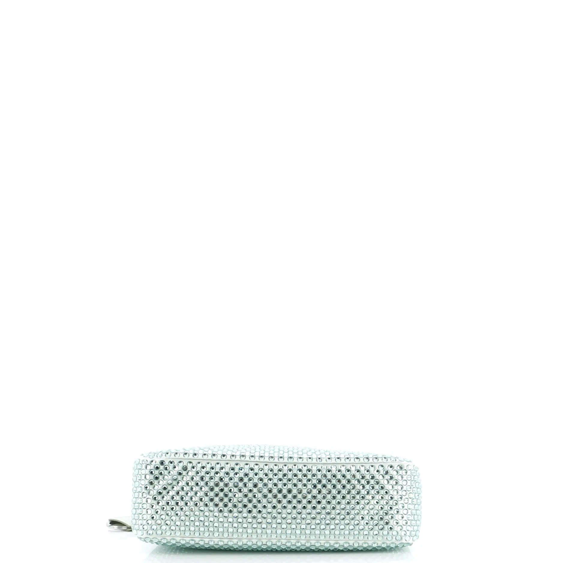 Prada Re-Edition 2000 Hobo Crystal Embellished Satin Mini