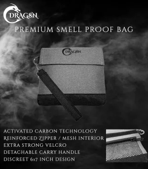 Premium Smell Proof Bags | Odor Proof Bag | Carbon Lined | Mesh Interior | Reinforced Zipper | Travel Storage Bag