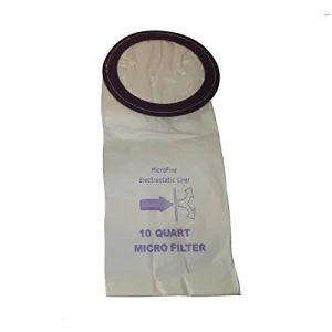 ProTeam 10 Quart Micro Filtration Backpack Vacuum Bags: 50 Bags