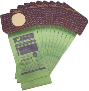 ProTeam 103483 Intercept Micro Filter Bags with 3.25-Quart Capacity, 10-Pack of Replacement Vacuum Filters, Green