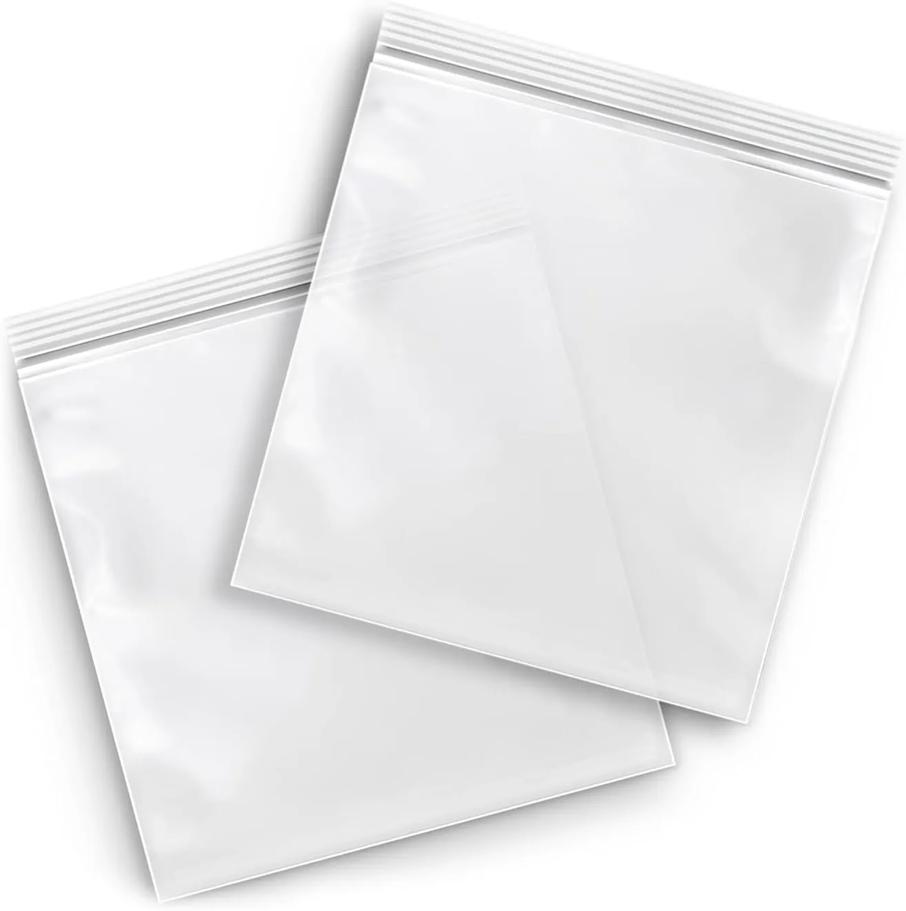 PSBM Zipper Reclosable Plastic Bags 9" x 12" 4 Mil Clear Heavy Duty Polybag 4000 Count