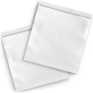 PSBM Zipper Reclosable Plastic Bags 9" x 12" 4 Mil Clear Heavy Duty Polybag 4000 Count