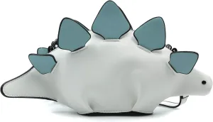 PU Leather Handbags Wallets Clutch Hobos for Women Inosaur Shape Crossbody Bag Triceratops Shoulder Messenger