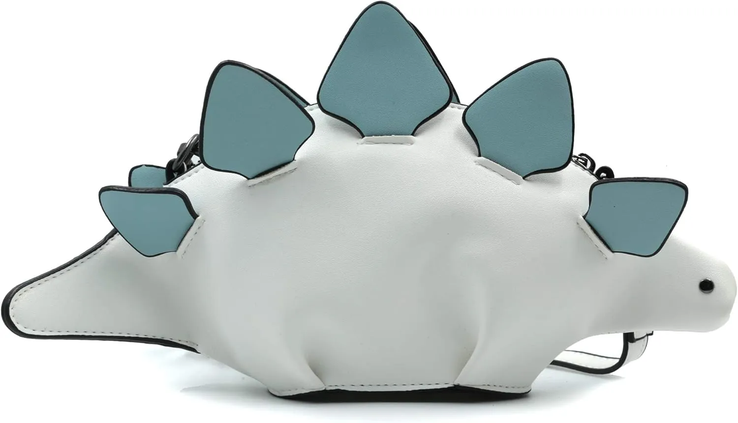 PU Leather Handbags Wallets Clutch Hobos for Women Inosaur Shape Crossbody Bag Triceratops Shoulder Messenger