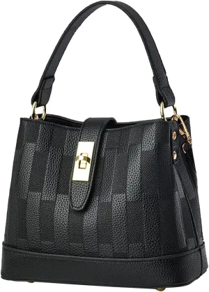 PU Leather Shoulder Bag for Women Elegant Handbag Ladies Crossbody Bag Retro Messenger Bag Waterproof Top-handle Bag