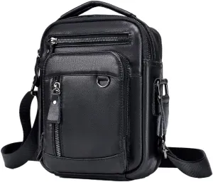 Pundarika Genuine Leather Men's Shoulder Bag - Briefcase Handbag, Crossbody Messenger Bag