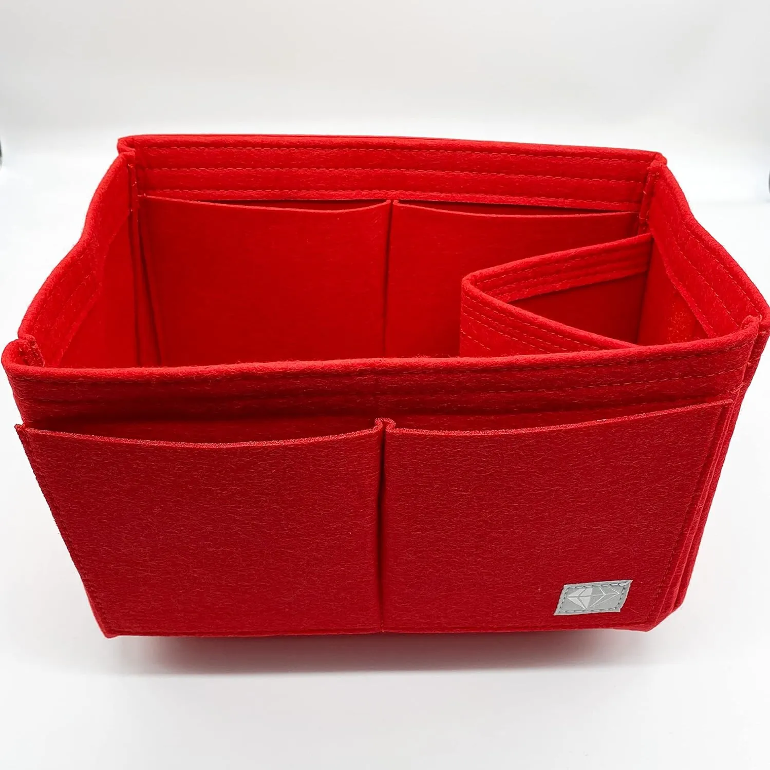 Purse Bag Organizer Felt Insert Tote Shaper Fit Speedy Neverfull MM (Red)