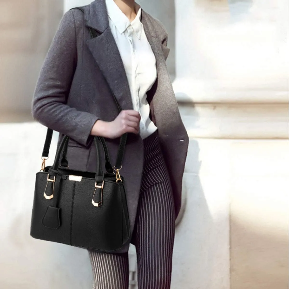 Purses and Handbags for Women Fashion Messenger Bag Ladies PU Leather Top Handle Satchel Shoulder Tote Bags