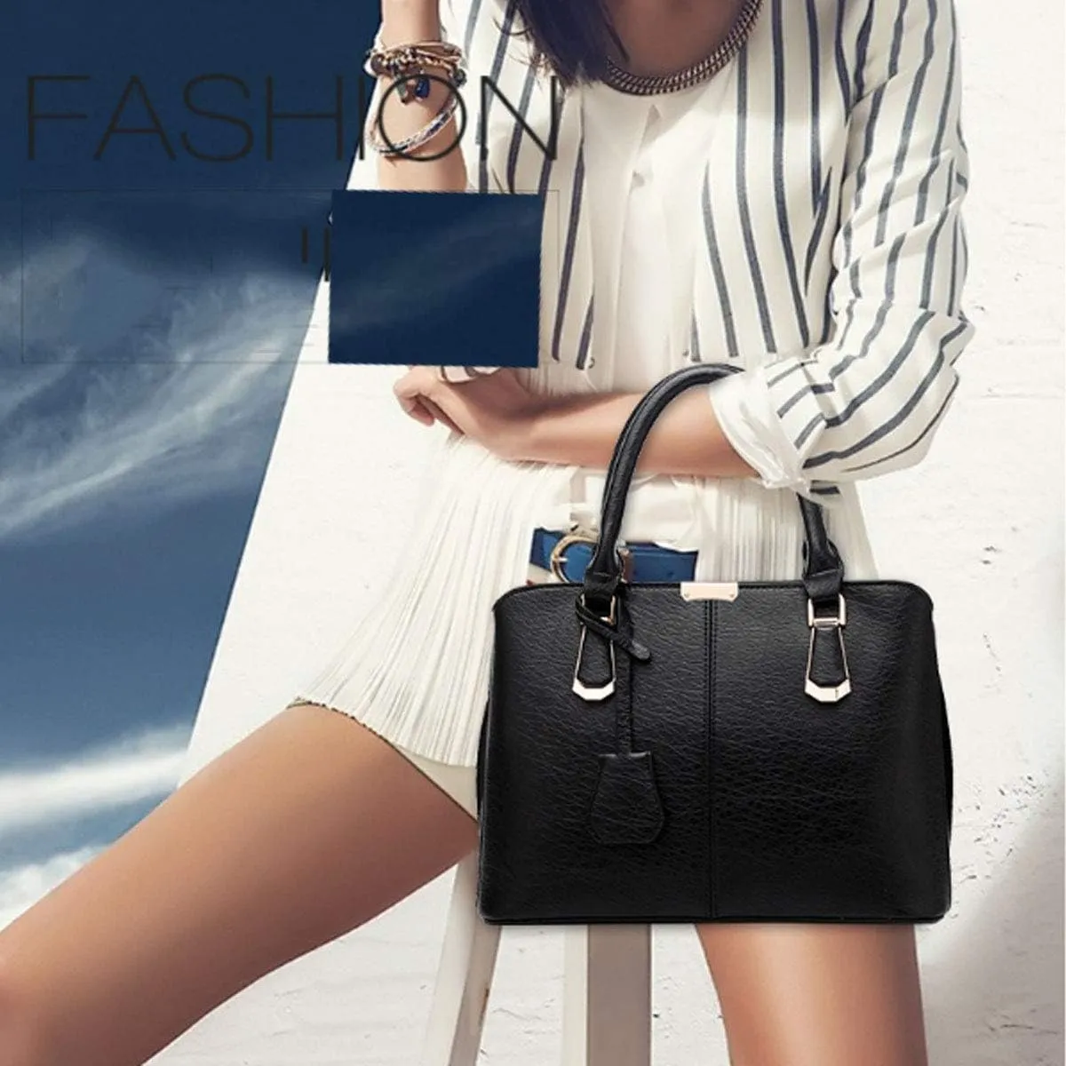 Purses and Handbags for Women Fashion Messenger Bag Ladies PU Leather Top Handle Satchel Shoulder Tote Bags