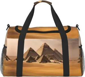 Pyramids Of Egypt Weekender Overnight Carry On Bag, For Women Men, Perfect For Frequent Flyers