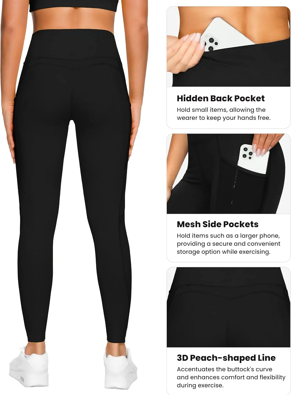QUEENIEKE Women Yoga Pants Color Blocking Mesh Workout Running Leggings Tights 8030