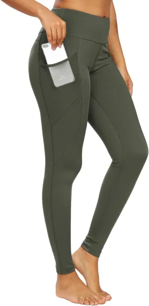 QUEENIEKE Women Yoga Pants Color Blocking Mesh Workout Running Leggings Tights 8030