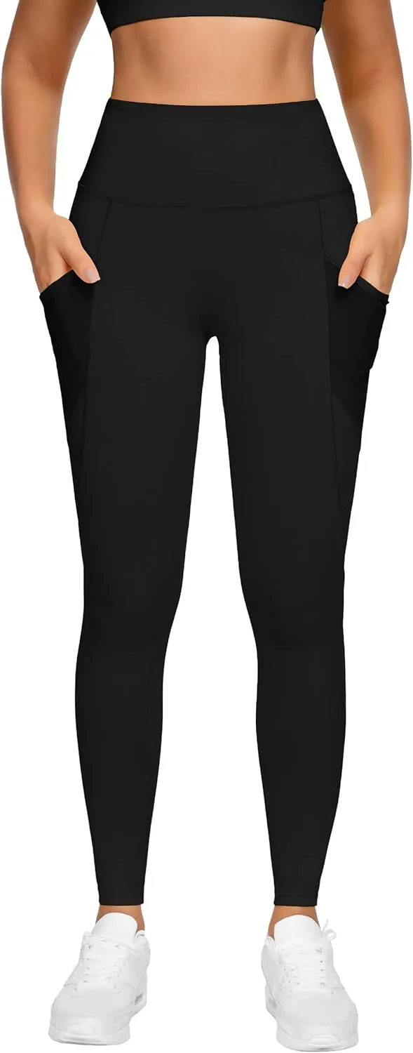 QUEENIEKE Women Yoga Pants Color Blocking Mesh Workout Running Leggings Tights 8030