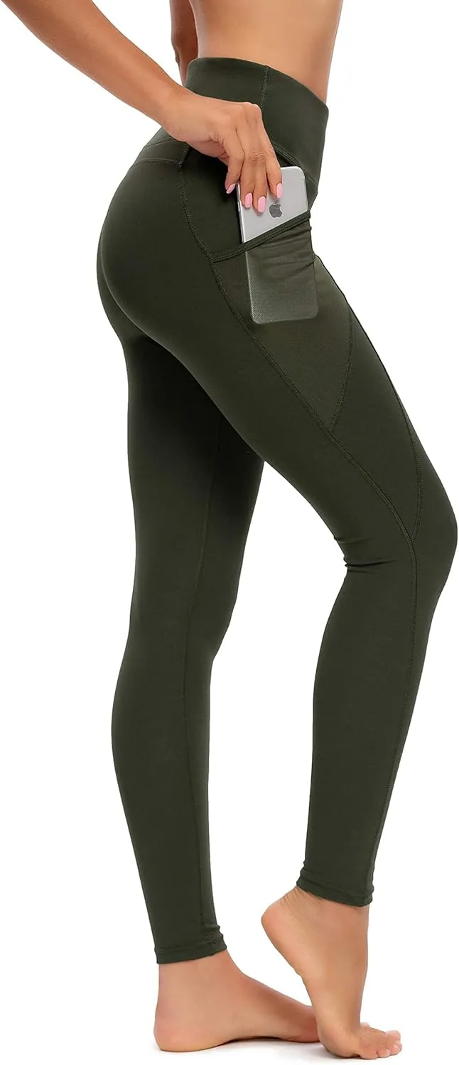 QUEENIEKE Women Yoga Pants Color Blocking Mesh Workout Running Leggings Tights 8030