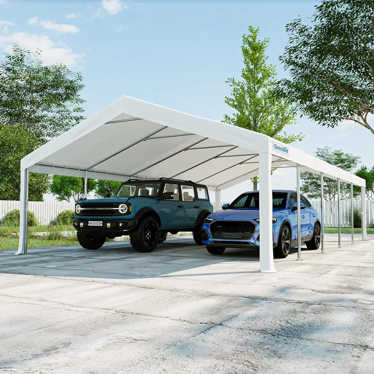 Quictent 20x30ft Heavy Duty Party Tent Outdoor Canopy Tent Carport Wedding Event Shelter BBQ Wedding Tents for Parties with Storage Bags(Church)