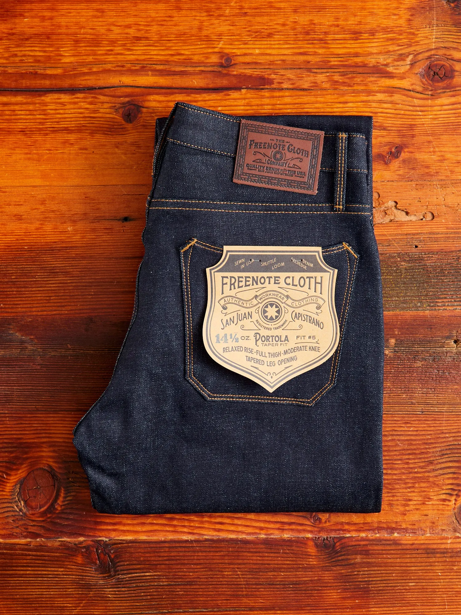 "Portola" 14.5oz Selvedge Denim - Tapered Fit