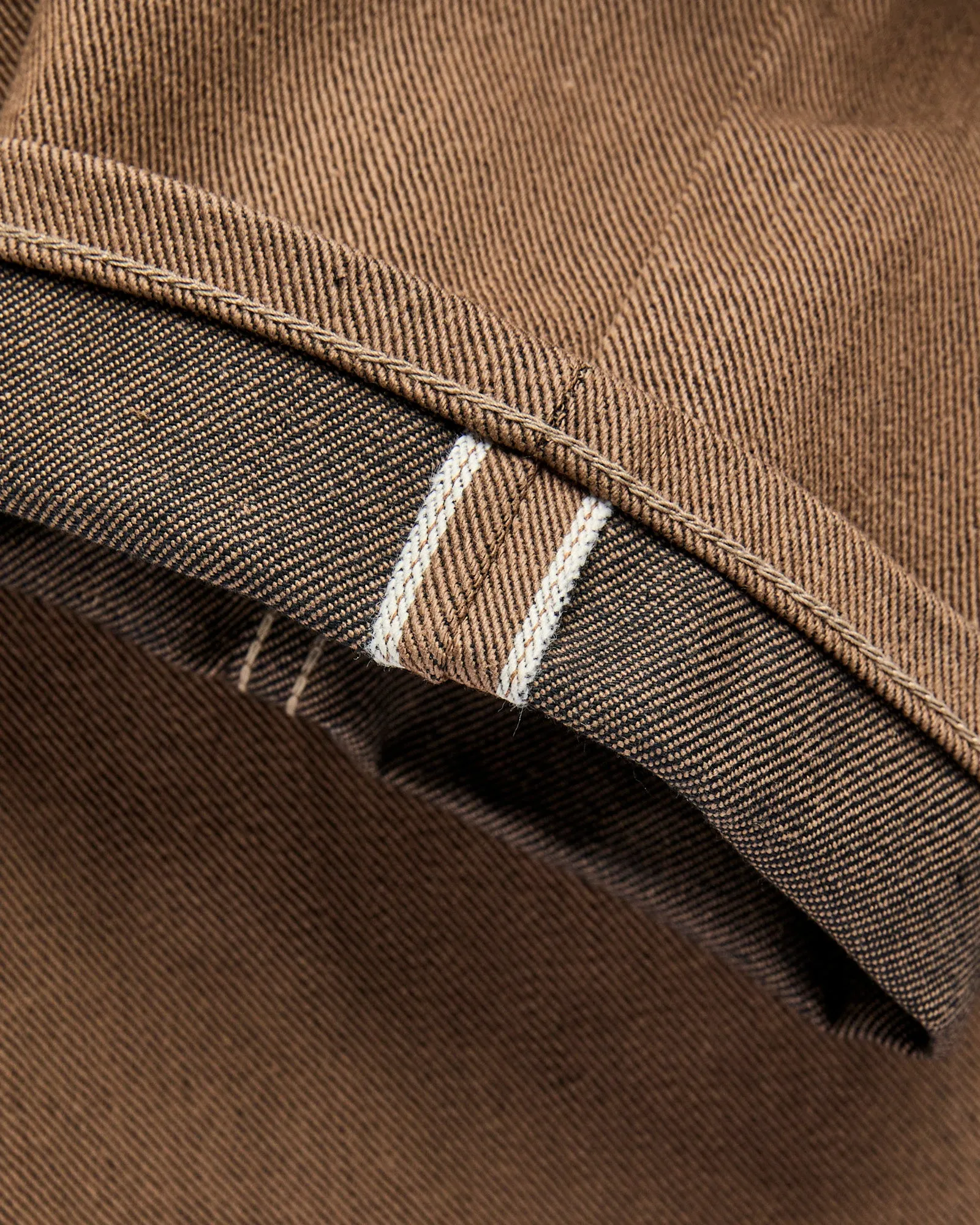 "Portola" 15oz Brown Selvedge Denim - Tapered Fit