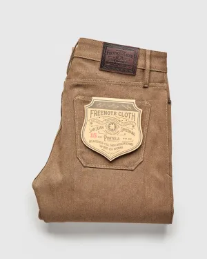 "Portola" 15oz Brown Selvedge Denim - Tapered Fit