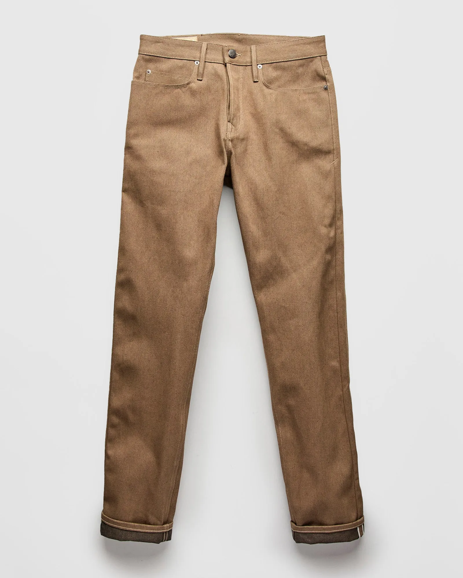 "Portola" 15oz Brown Selvedge Denim - Tapered Fit