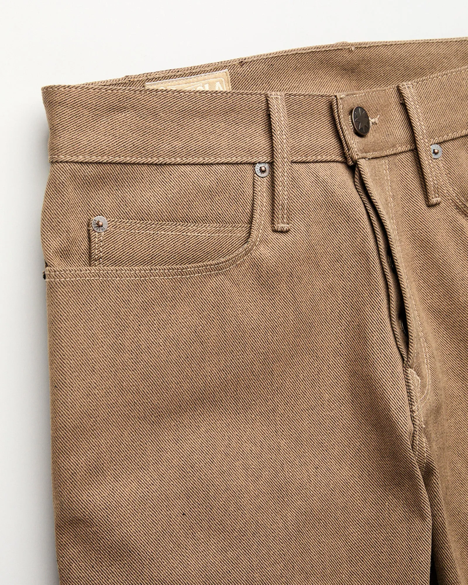 "Portola" 15oz Brown Selvedge Denim - Tapered Fit