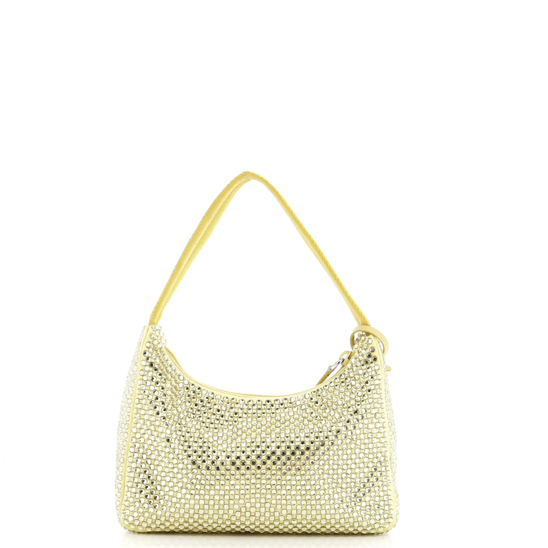 Re-Edition 2000 Hobo Crystal Embellished Satin Mini