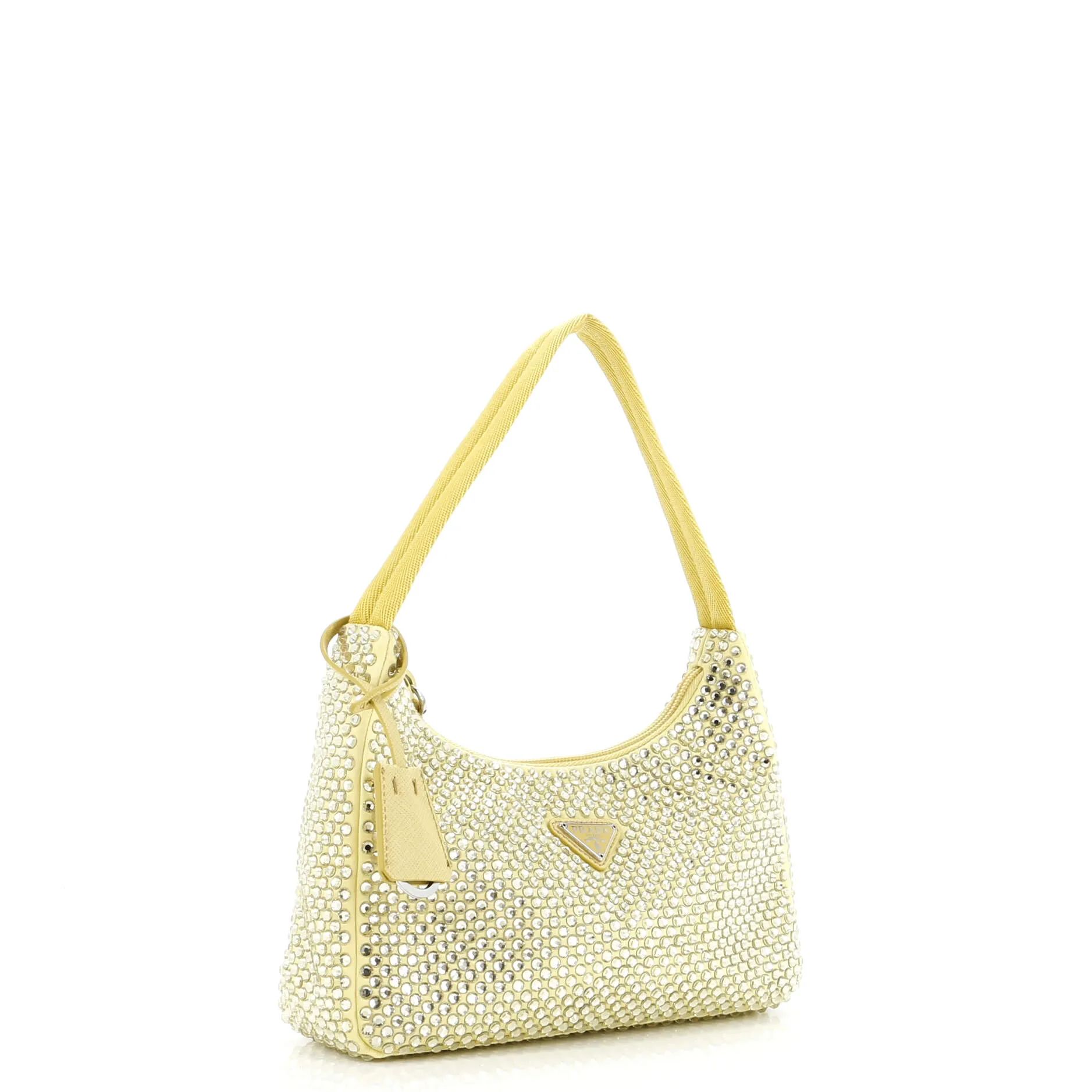Re-Edition 2000 Hobo Crystal Embellished Satin Mini