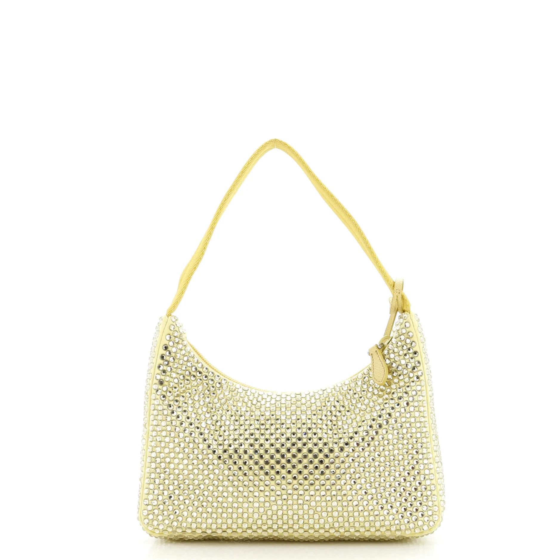 Re-Edition 2000 Hobo Crystal Embellished Satin Mini