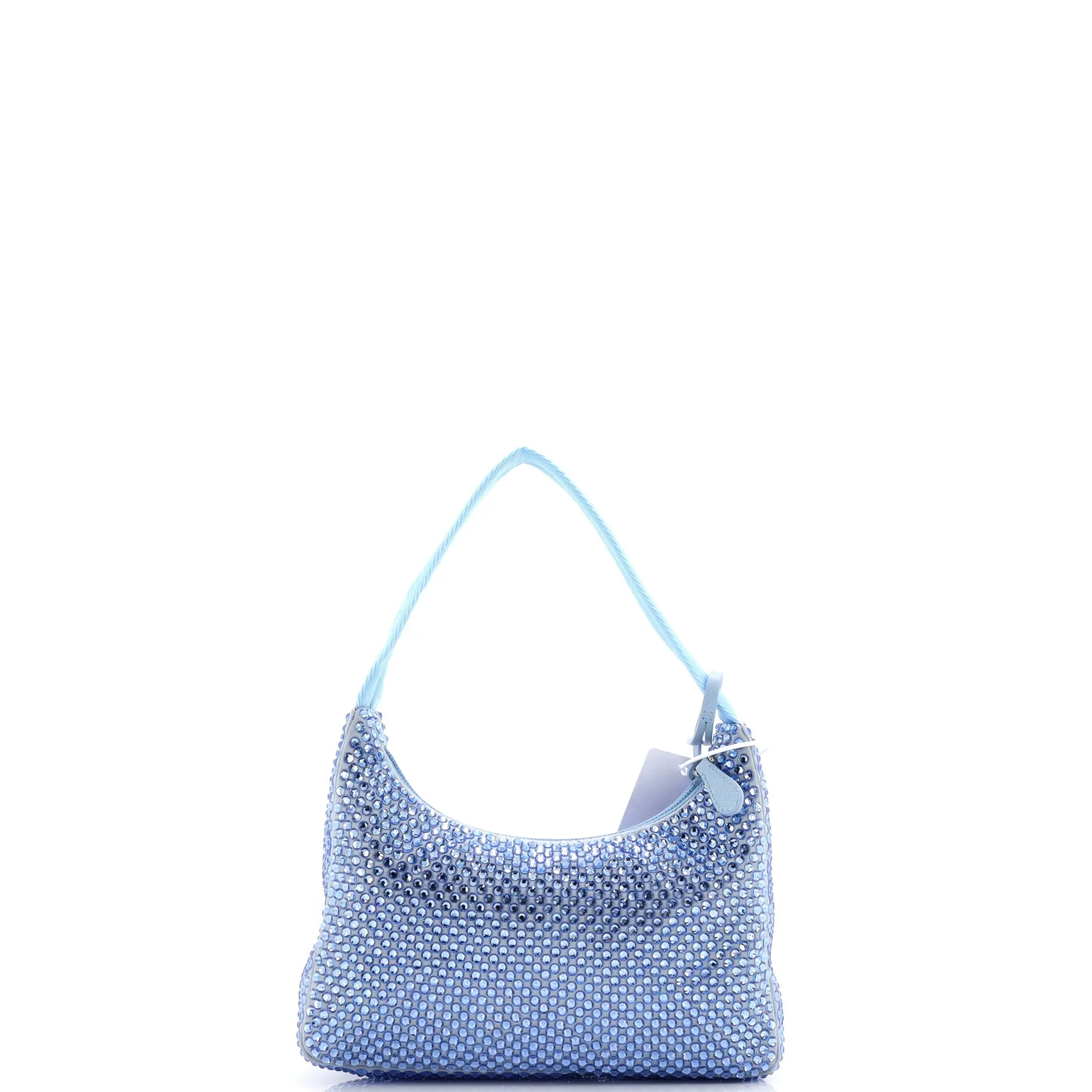 Re-Edition 2000 Hobo Crystal Embellished Satin Mini