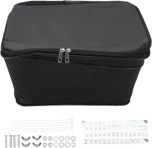Rear Bike Basket 20L Capacity 20kg Bearing Rack Storage Bag for Outdoor Strong Iron Material Oxford Cloth Suitable for City Travel Sports Commuting Children Schoolbags Daily