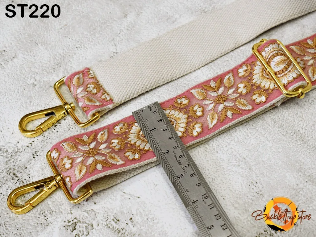 Replacement Strap Boho Guitar Strap Gift for Mom Embroidered Purse Strap Crossbody Strap for Purses Boho Bags Strap Embroidery Handbag Strap