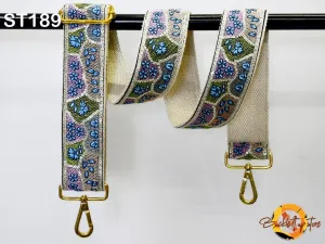 Replacement Strap Purse Strap Crossbody Strap for Purses Embroidered Boho Bags Strap Boho Guitar Strap Embroidery Handbag Strap gift for her