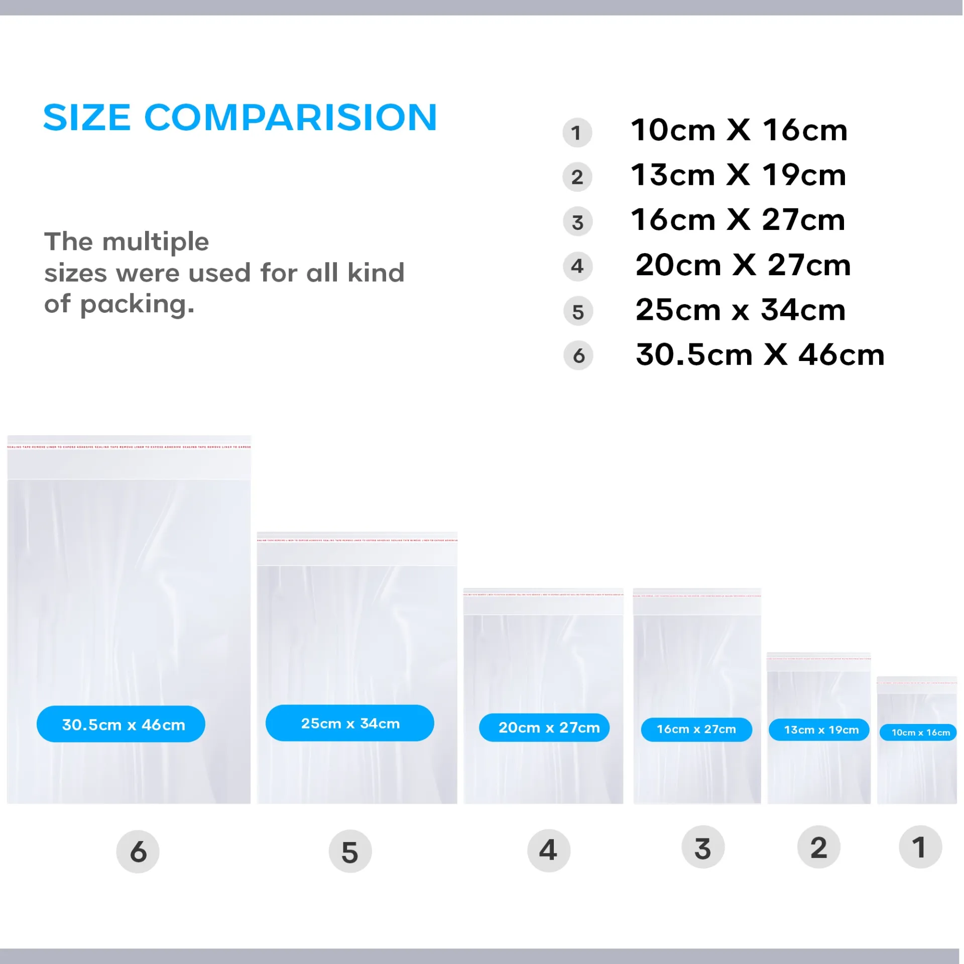 Resealable Self Sealing Bag Clear Reclosable Zip Poly Bag ~5292